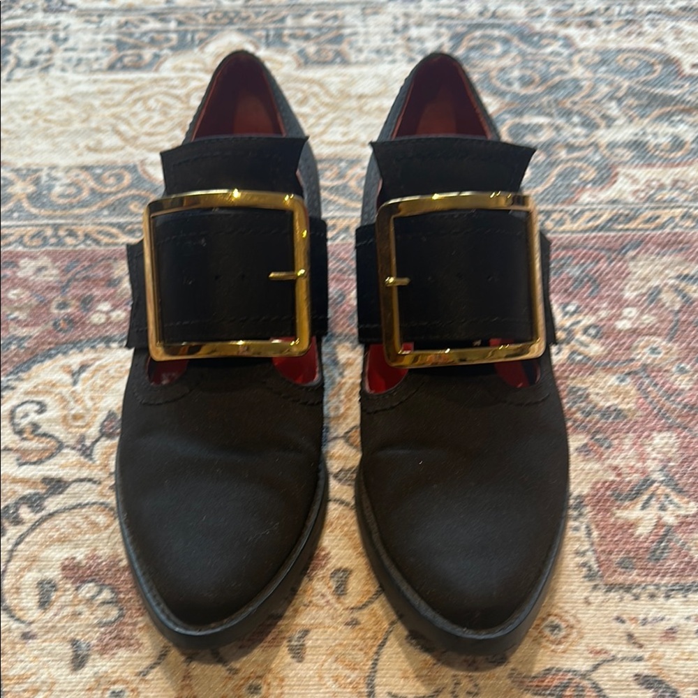 Kat Von D Black and Gold Oxfords with Distinctive Style